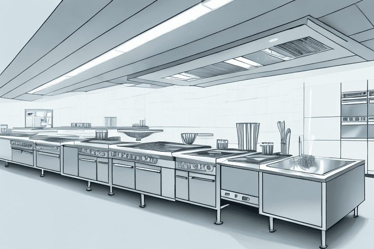 A professional kitchen with detailed cleanliness